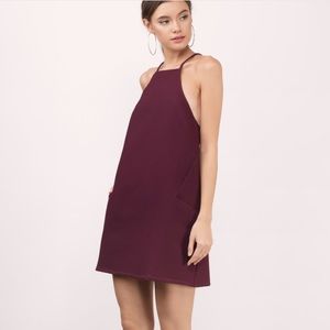 Tobi Corlette Wine Shift Dress with pockets!!
